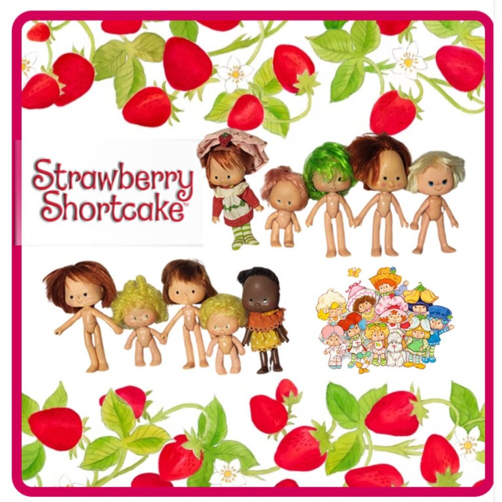 Vintage Strawberry Shortcake Doll Lot – 1980s Kenner – 11 Dolls